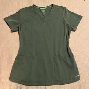 Healing Hands Fitted Green Short Sleeve Tee